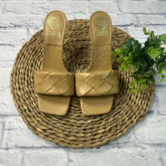 Vince Camuto Tan Women's Heeled Sandals. Size 9.5M - Picture 2 of 8